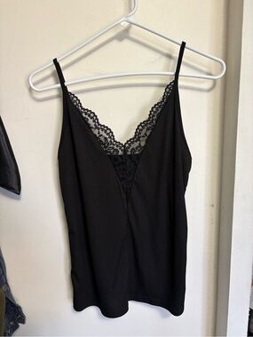 SHEIN Black Lace V-Neck Cami